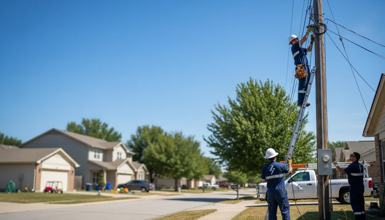 Residential electrician providing installation services in Hulen, KY